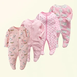 Four Seasons 0-12 Month Pajamas 100% Soft Cotton Girls/Boys