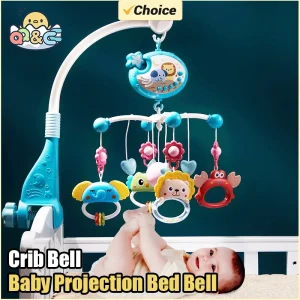 Crib Bell Baby Star Projection Universal Movable Remote Control 0-6 Months
