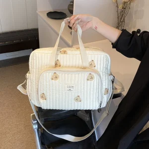 Large Embroidered Organizer, Maternity Crossbody Shoulder Diaper Bag