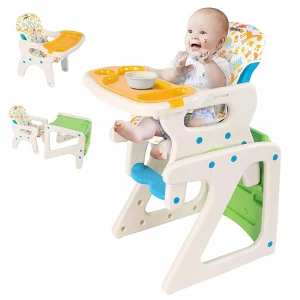 SEJOY High Chair 3-in-1 Adjustable Backrest Feeding Chair